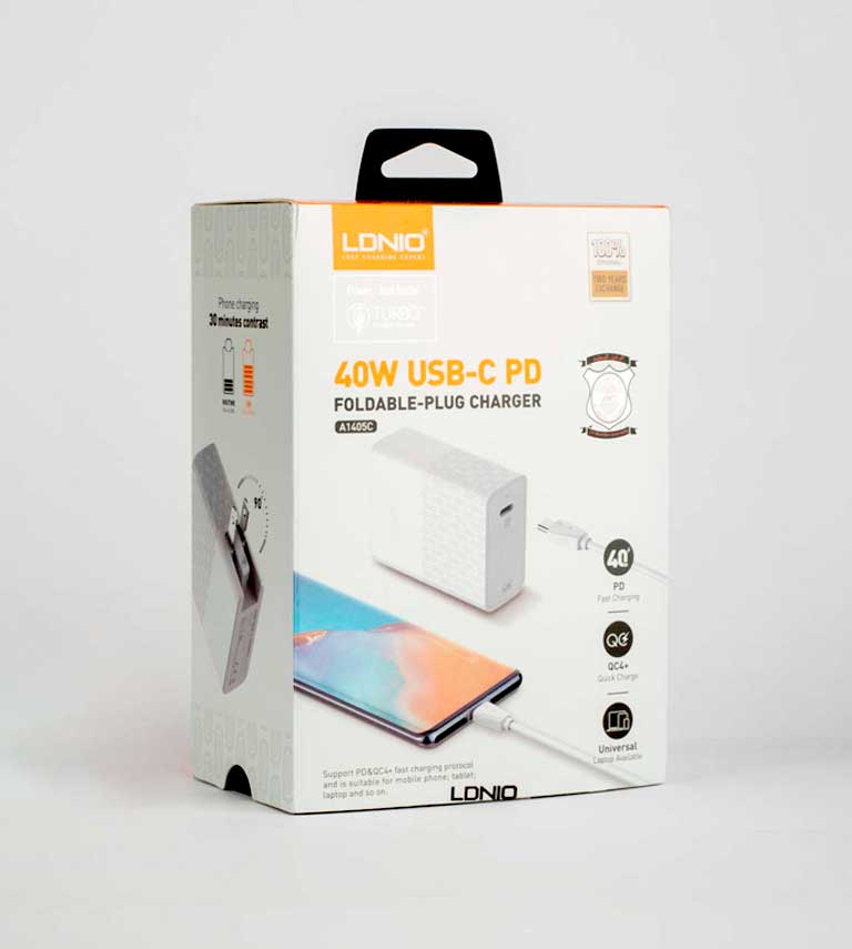 راس شاحن منزلي A1405C PD LDNIO