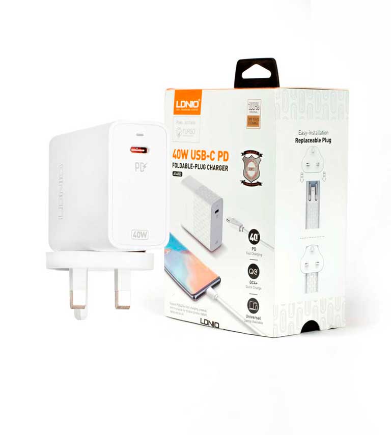 راس شاحن منزلي A1405C PD LDNIO